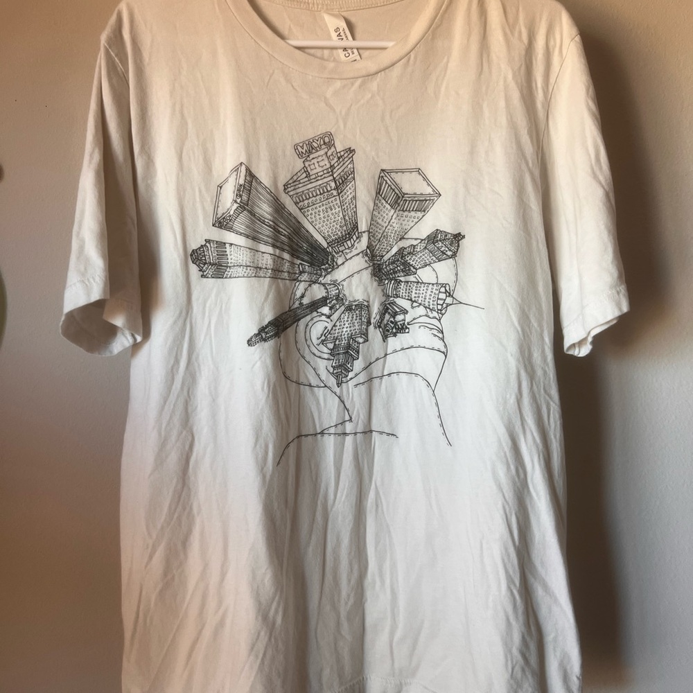 MC Escher Style Tulsa Cityscape Tee